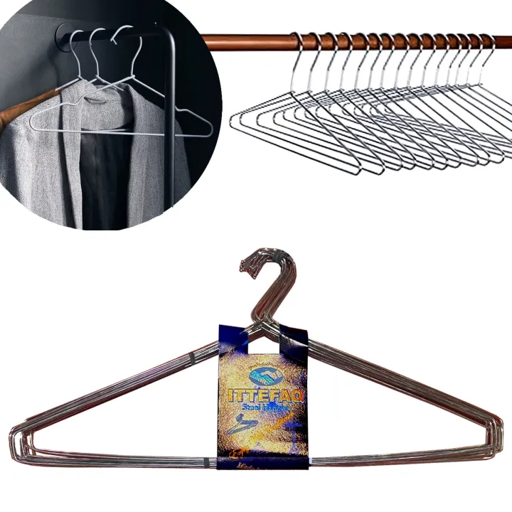 Cloth%20Hangers%20-%20Iron%20Hanger,%20Large%20Hanger%20for%20clothes,%20Pack%20of%203%206%209%20&%2012%20Stainless%20Steel%20Hangers,%20Cloth%20Hanger%20for%20Hanging,%20Hangers%20for%20Clothes,%20Non-Slip%20Suit%20Clothes%20Hangers%20-%20Image%203