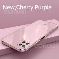 For Huawei Nova 7i Back Cover Fashion Shiny Plating Square Bumper Camera Protection Case Soft Silicone Shockproof Protective Mobile Phone Cases. 