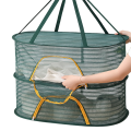 Foldable Drying Net for Vegetables, Fish, and Dehydrated Goods, Multi-Tiered Food Drying Net White. 