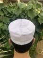 Men's Namaz Cap Cloth Contrasting Boqus Prayer Cap / Namaz Topi / Islamic Cap. 