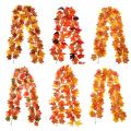 Artificial Fall Leaves Halloween Scenic Area Christmas Autumn Maple Leaf Garland Vine Wedding Maple Leaf Rattan. 