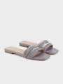 Unze London Womens "STEPCHIC" Flat Casual Slippers For Women - Slippers For Women. 