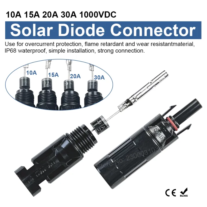 Solar%20Panel%20Cable%20Connector%20MC3/4%201000V%2030A%20Male%20Female%20Connector%20IP67%20with%20Diode%20Fuse%20for%20T%20Y%20Branch%20Parallel%20Solar%20Splitter%20-%20Image%205