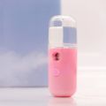 FANCY Face Moisturizing Sprayer USB Rechargeable Portable Air Humidifier Handheld Water Atomizer, Pink. 