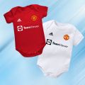 Baby Pajamas rompers football Manchester United football club infant children pure cotton breathable baby jersey printed jumpsuit RE9E. 