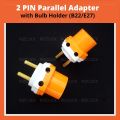 Bulb Holder and Plug Socket, Multicolour - Variation E27 - B22 - 1 Pcs. 