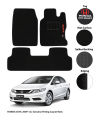HONDA CIVIC 2009-2012 CARPET CAR FLOOR MAT | GENUINE FITTING HIGH QUALITY 034 SIDE LOGO SERIES CAR FLOOR MATS. 