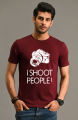 Eighteen80 I Shoot People Printed Round Neck Half Sleeves T Shirt. 