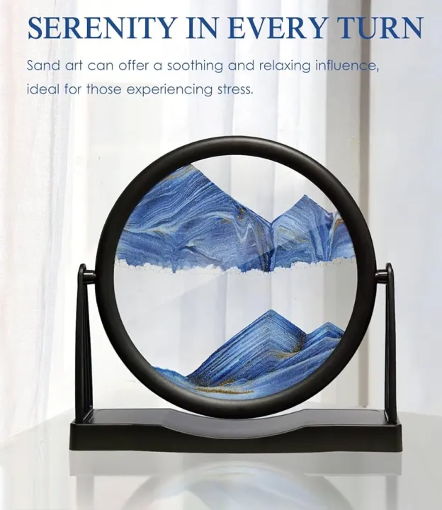 3D Sandscape Painting Lamp – Moving Sand Mountain Hourglass | Luxury ...