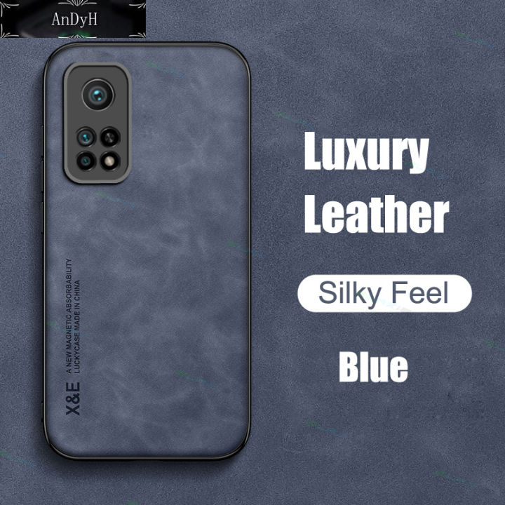 AnDyH For Xiaomi Mi 10T Pro Phone Case Skin Feel Leather Soft Silicone All Inclusive Lens Cover Casing