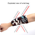 Zipper Wrist Pouch Multifunctional Sweatband Wristband Wallet for Mobile Phone Keys ID Cards Cash. 