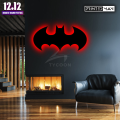 ZF Wooden Batman LED Wall Lamp, Comic Lover, Bat Cave, Night Lamp, for Gift, Kids Room, Gaming Setup, Gaming Room, Man Cave,Led Lamp,Trendy Decore. 