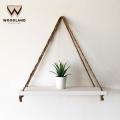 Wood Land Furniture NATURAL - DIY Tough Rope Hanging Shelf White. 