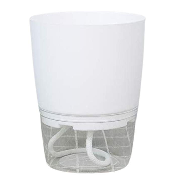 Self-absorbent Plant Pot High-transparent Base Double-layered Cotton Rope Absorbing Pot