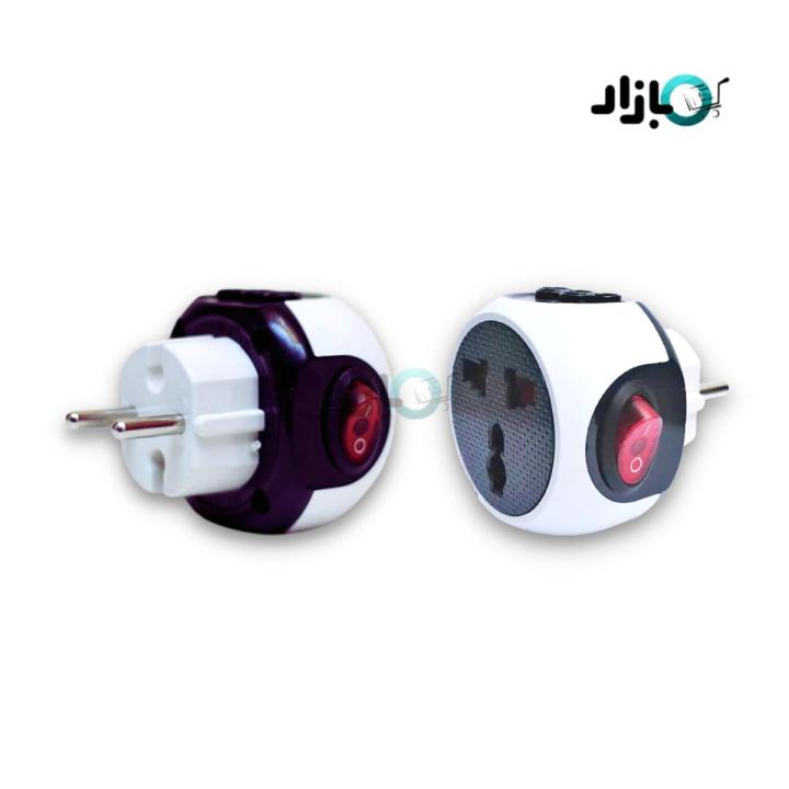 Universal Multi Travel Adapter, Two pin socket Button, 3 Pin US, UK converter to EU Plug Conversion Adapter Highly Durable Multi Socket