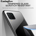 Casinglee For Samsung Galaxy A12 case Glass silicon Full Protection Tempered Glass Back cover for Samsung A12 Phone cases For girls and Boys. 