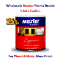 Master Oil Paint Gallon 3.64 Liter | Superior Synthetic Enamel for Glossy Finish | 60 Shades, High Gloss, Smooth Flow, Glossy Finish, Stain-Resistant. 