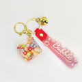 Acrylic Oil Water Inside 3D Floater Keyring bubbles Shaker Floating Blank Liquid Keychain. 