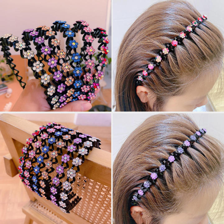 hairbands Hair band orange blue Elastic flower women hair hoop bands Pastel color Diameter 13CM Headband bezel girls hair accessories for Ms.