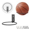 2 Pack Foldable Ball Holder Wall Mounted,Sports Ball Display Rack for Basketball Volleyball Rugby Soccer Football. 