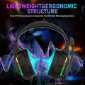 Gaming Headphone EKSA RGB 3.5mm With USB Earphone with Mic Professional Headset Surround Stereo Ergonomic Design Over Ear, For Gaming for PC, PS4, Xbox One. 