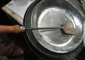 special kadai with spoon( making but KARAHI ) IN  white  LIFE TIME WARRANTY ABOUT ZUNG. 