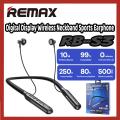 REMAX RB-S3 DIGITAL DISPLAY HIGH-CAPACITY WIRELESS NECKBAND Bluetooth Headset SPORTS EARPHONE. 