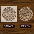 Mandala Art Pattern Reusable Stencil for Airbrush Painting, DIY Wall Art Home Décor Scrapbooking Supplies. 