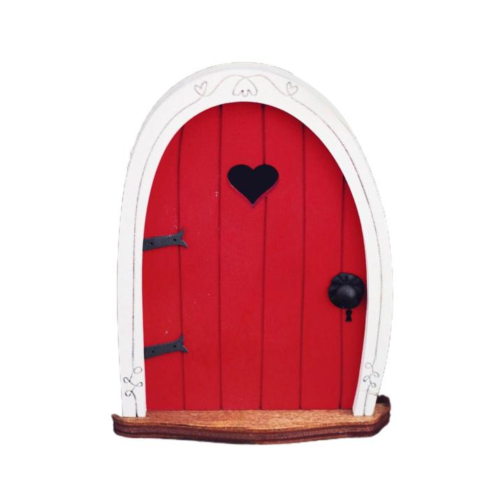 Realistic DIY Miniature Fairy Door Wood Whimsical Tree Fairy Garden Door Home Decor