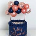 Happy birthday Decoration Cake Decor Assorted Confetti Balloons Cake Topper for happy birthday engagement congratulation bride to be wedding anniversary nikkha Birthday accessories happy birthday balloon. 