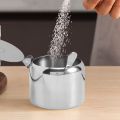 Stainless Steel with Lid and Spoon Sugar Bowl Seasoning Jar Container. 