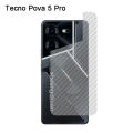 For Tecno Pova 6 pro back film 3D Carbon Fiber Rear Protective Film 10pcs/1pcs Pova5 5 pro 4 3 2. 