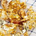 Foil Flakes Imitation Leaf Flakes Multipurpose Crushed Foil for Resin Metallic Leaf for Nails, Painting, Crafts, Slime and Resin Jewelry Making (Gold, Silver, Rose Gold) 2 grams. 