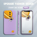 Jizetin for Xiaomi Mi 9T / 9T Pro Case Creative Cartoon Astronaut Orbits Saturn Side Design Phone Cover Square Edge Pattern Liquid Silicone Phone Cases. 