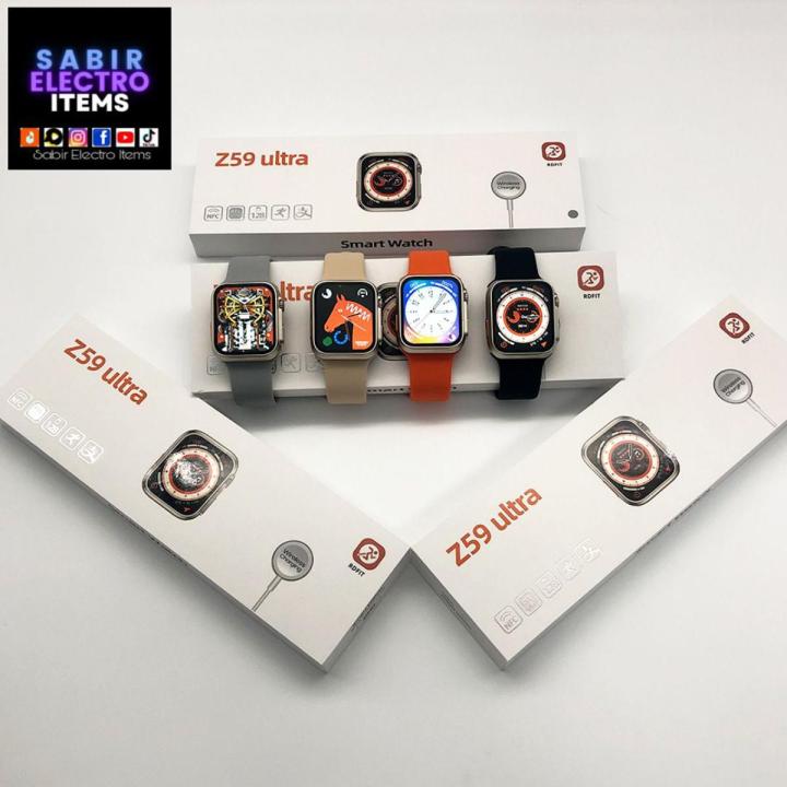 Z59 ultra Smart Watch Space Aiuminum Case 49MM-Black Strap RDFIT Wireless Charging 2022