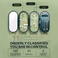New Foldable 4 Layer Jewelry Organizer with Mirror (Box Packing) - 23.5 x 11.5 x 6.5 cm Jewelry Display Rack Storage Hanging Necklace Earrings Box 4 Doors Foldable Screen Mirror Organizer. 
