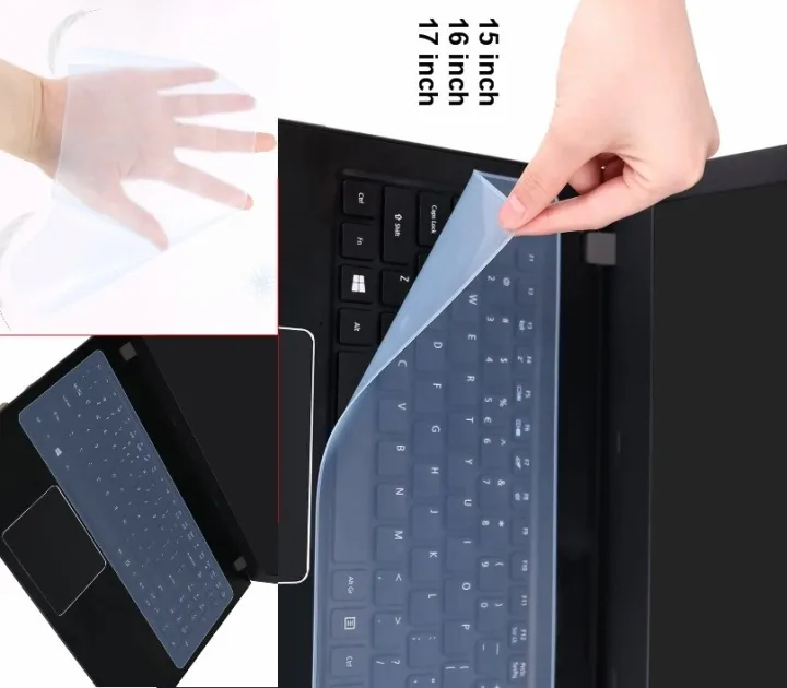 Universal%2015%20inch%20Laptop%20Keyboard%20Protection%20Silicone%20Cover%20Film%20-%20Image%202