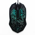 Kebidu USB Wired Mouse LED Luminous Colorful Computer Gaming Mouse 2400 DPI Ultra-precise Game Mice. 