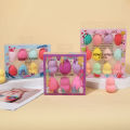 Spot cross-border wholesale beauty egg gourd, water droplets, puffs, makeup eggs, no powder, dry and wet gift box set. 