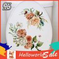 Toilet Sticker Self-adhesive Waterproof Long-lasting Eye-catching Floral Design for Home Bathroom Decor. 