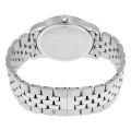 Movado Museum Classic Silver Stainless Steel Blue Dial Quartz Watch for Gents - 606982. 