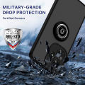 For Infinix Hot 30i Case Side Stripe Design Soft TPU Matte Texture Multifunctional Bracket All Inclusive Protection For Infinix Hot 30i Back Cover. 