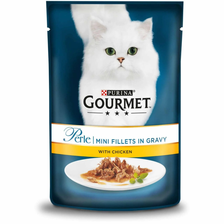 Gourmet Perle Sachet Chicken In Gravy Adult Wet Cat Food - 85G