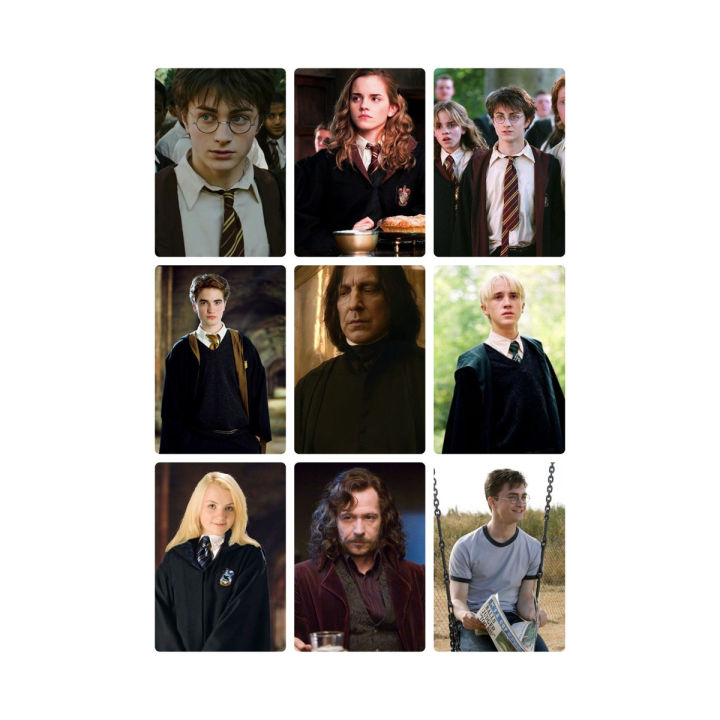 Harry potter members photo cards pack of 9