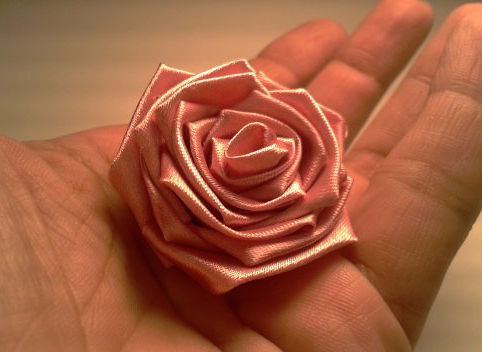 Hand made ribbon flower/ hand made bouquet/Anniversary and Birthday Gifts; each flower of 500 and Bouquet of 12 flowers will be of 5000 rs.