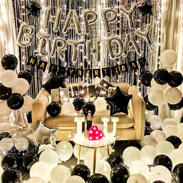 Backdrop Foil Fringe Curtains (6 Feet Height & 5 Feet width) Tinsel Foil Curtain | Ideal for Anniversary, Wedding, Birthday, Kids Room, Door Windows Wall Decoration Curtain Birthday Accessories