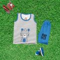Stylish Sando Shirts and Shorts For Kids Baby Boys Round Neck O Neck Yellow/Pink 2Pc Kids Graphics Out Fit  Short Sleeve CAT print cotton jersey bodysuit. 