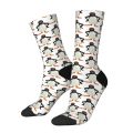 Funny Happy Sock for Men Pingu Harajuku Penguin Animal Quality Pattern Printed Crew Sock Casual Gift. 