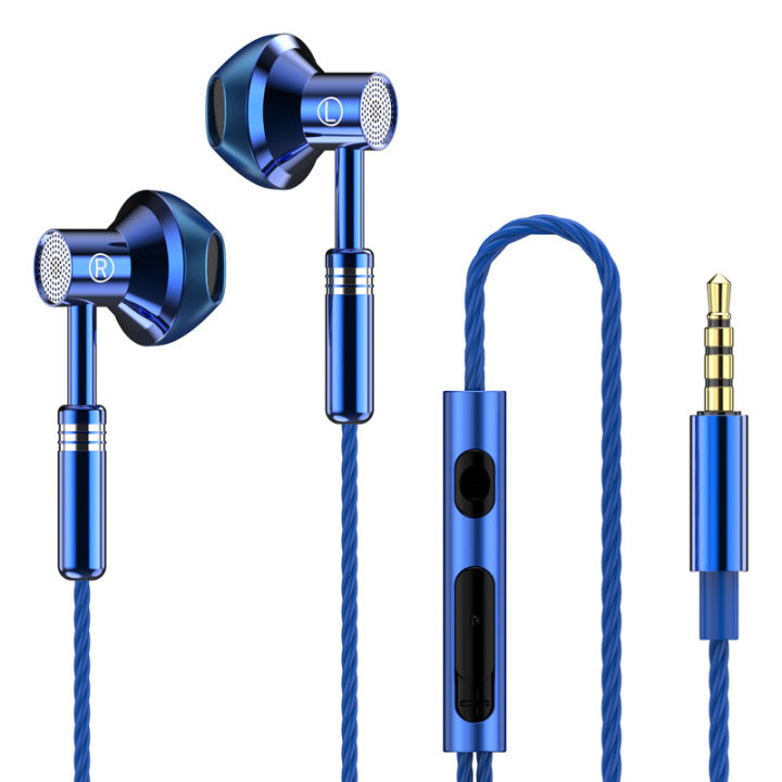 DISOUR Original 9D Surround Bass Hifi Metal Wired Earphone With Mic Waterproof Sweatproof Sport Gaming Music Headphone 3.5MM AUX Headset For Samsung/Xiaomi/iPhone/Huawei/Oppo/Vivo/PC