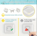 Socket Cover - Pack of 6 , 12, 24 Socket Cover Protection For Babies - Switch Board Cover - Electric Safety Socket Cover - Safety Plug By AURA MART. 